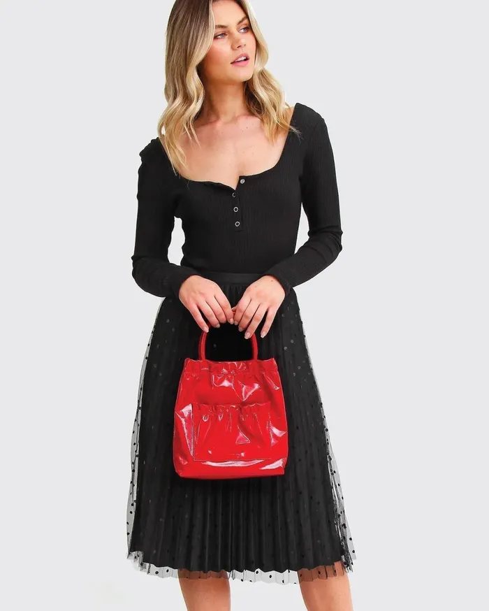 Women Pants and Skirts Belle and Bloom Mixed Feeling Reversible Skirt 8211 Black