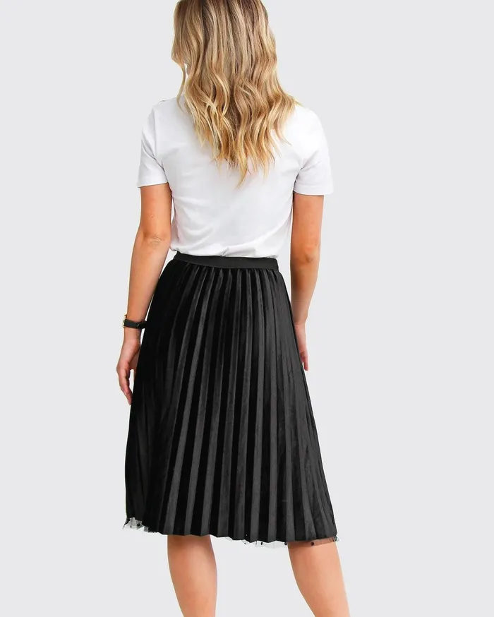 Women Pants and Skirts Belle and Bloom Mixed Feeling Reversible Skirt 8211 Black