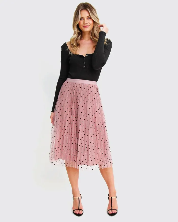 Women Pants and Skirts Belle and Bloom Mixed Feeling Reversible Skirt 8211 Pink