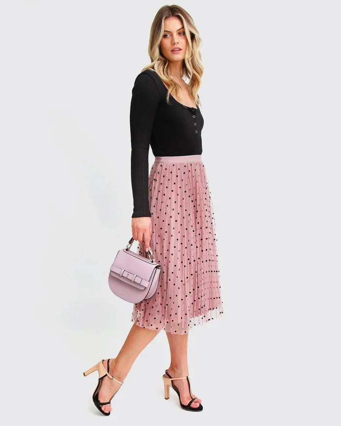 Women Pants and Skirts Belle and Bloom Mixed Feeling Reversible Skirt 8211 Pink