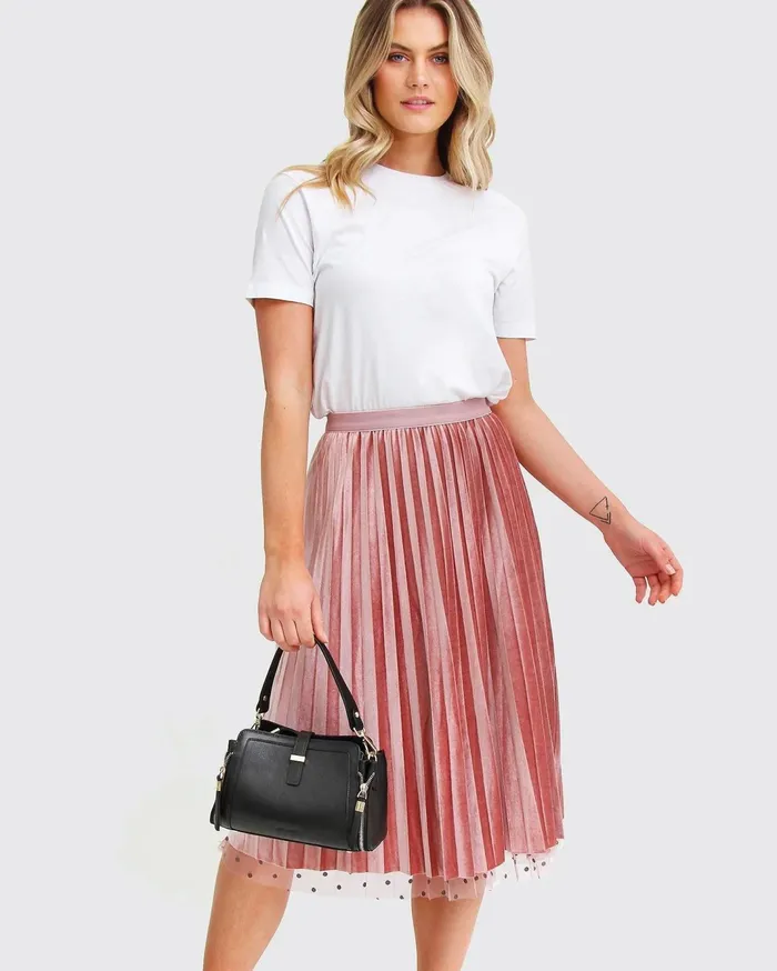 Women Pants and Skirts Belle and Bloom Mixed Feeling Reversible Skirt 8211 Pink