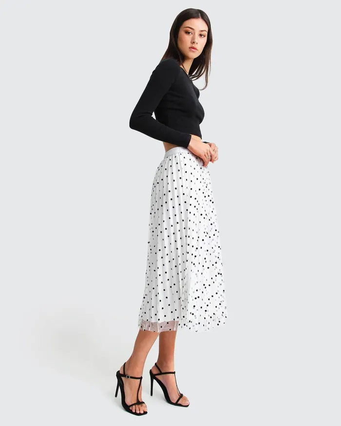 Women Pants and Skirts Belle and Bloom Mixed Feeling Reversible Skirt 8211 White