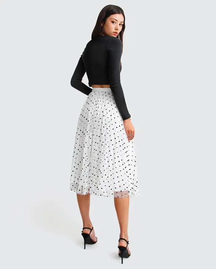 Women Pants and Skirts Belle and Bloom Mixed Feeling Reversible Skirt 8211 White
