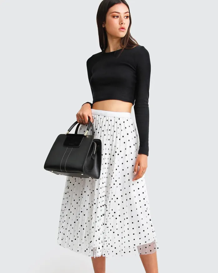 Women Pants and Skirts Belle and Bloom Mixed Feeling Reversible Skirt 8211 White