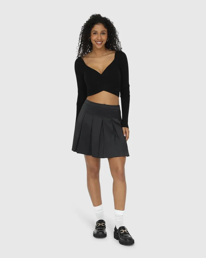 Women Pants and Skirts Belle and Bloom Palm Breeze Tennis Skort 8211 Black