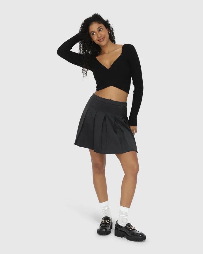 Women Pants and Skirts Belle and Bloom Palm Breeze Tennis Skort 8211 Black