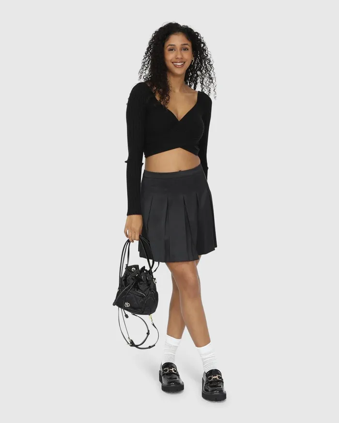 Women Pants and Skirts Belle and Bloom Palm Breeze Tennis Skort 8211 Black