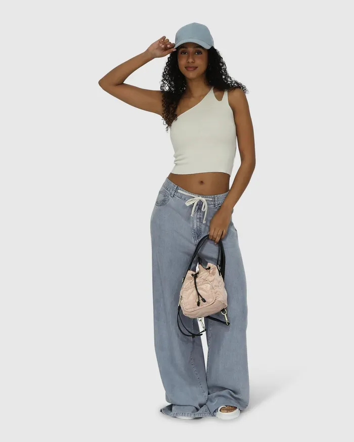 Women Pants and Skirts Belle and Bloom Set On You Wide Leg Pant 8211 Stonewash