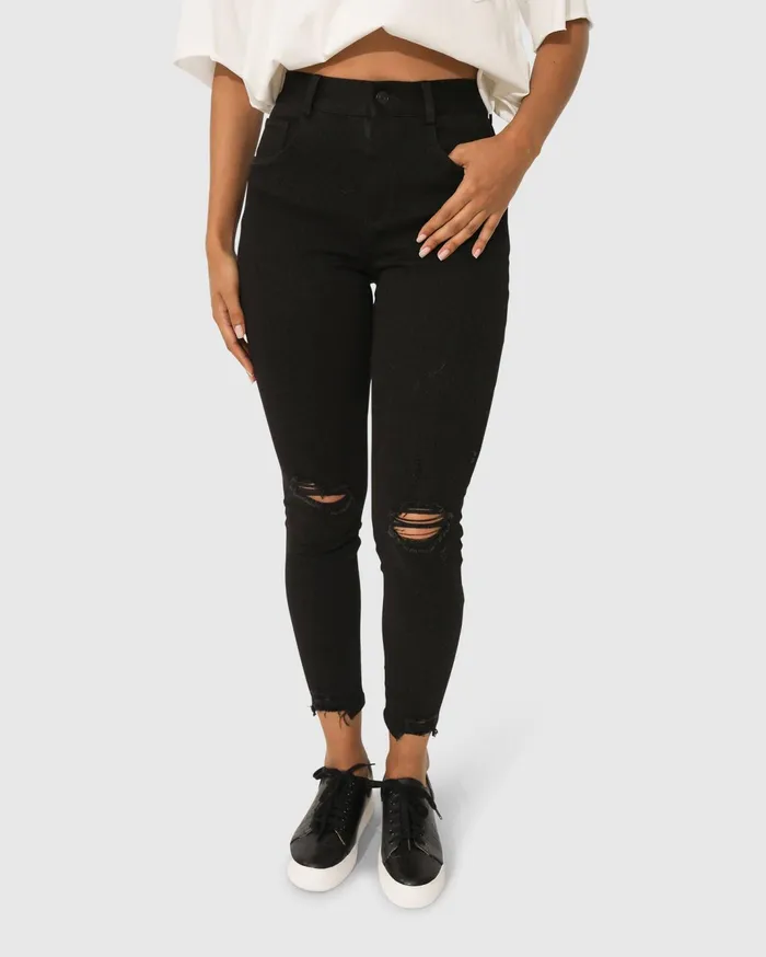 Women Pants and Skirts Belle and Bloom Skinny Dip Jeans 8211 Black