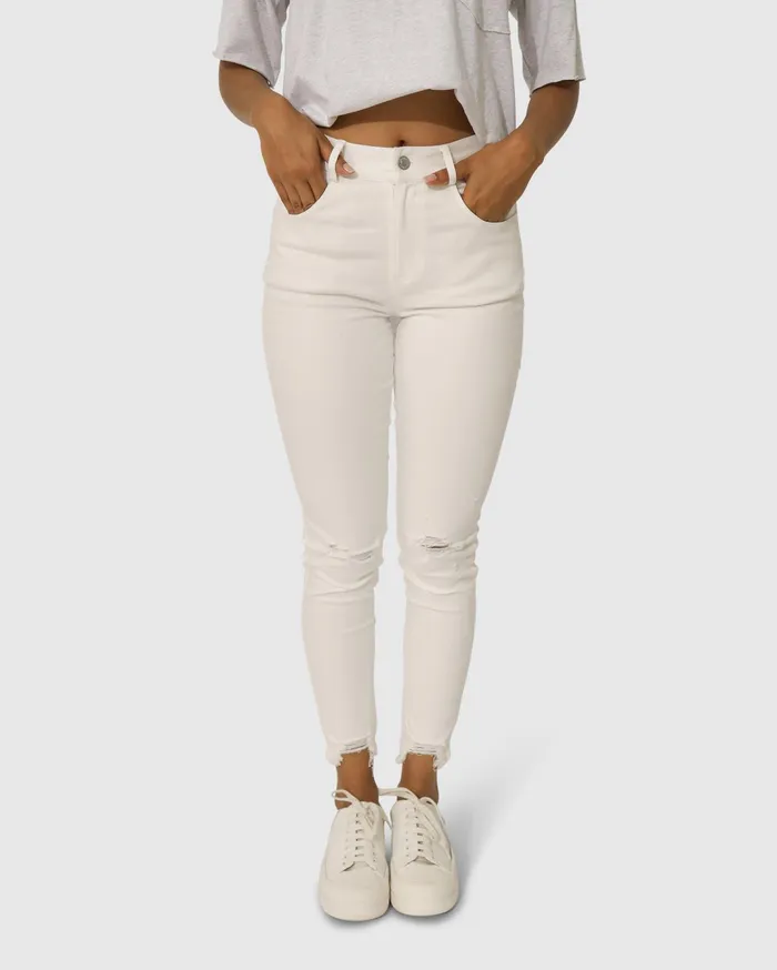 Women Pants and Skirts Belle and Bloom Skinny Dip Jeans 8211 White