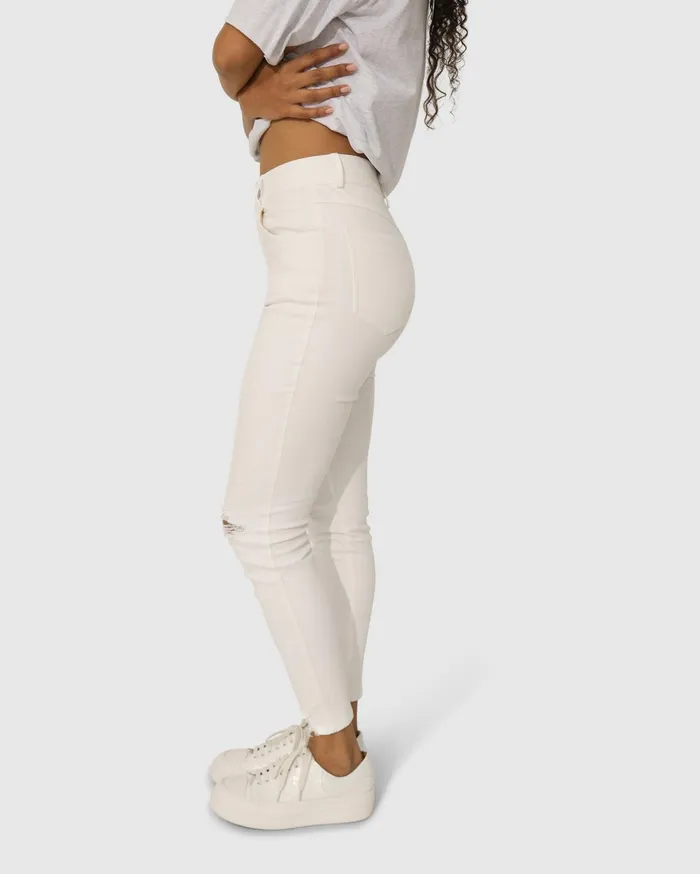 Women Pants and Skirts Belle and Bloom Skinny Dip Jeans 8211 White