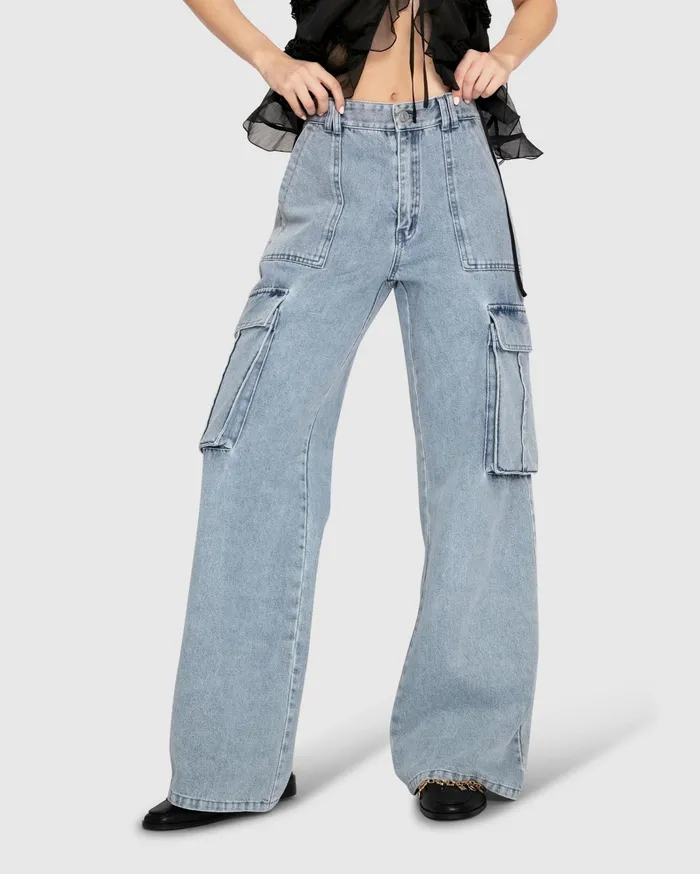 Women Pants and Skirts Belle and Bloom Southern Nights Cargo Jean