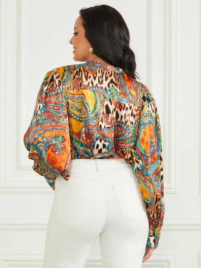 Women Phoenix Rising Yvonne Blouse Phoenix Rising Print Marciano Tops And Sweaters Women Phoenix Rising Yvonne Blouse Phoenix Rising Print Marciano Tops And Sweaters