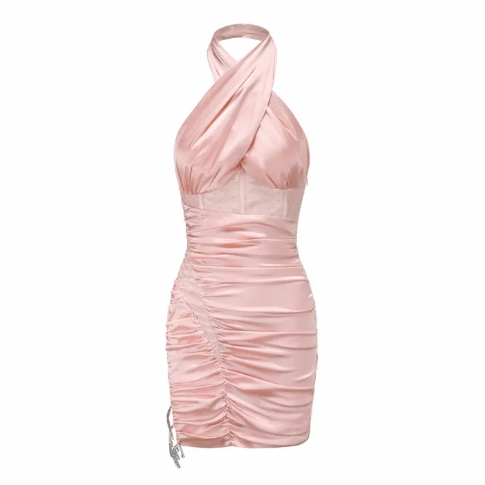 Women Pink Amara Dress Nana Jacqueline Lace