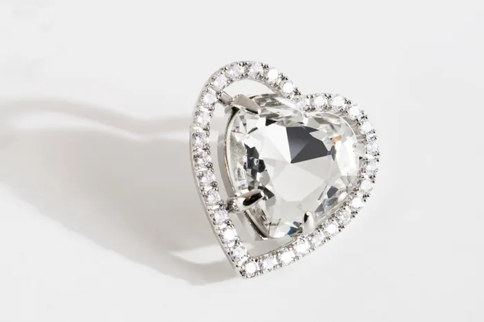 Women Piper Crystal Heart Earrings Nana Jacqueline Bridal