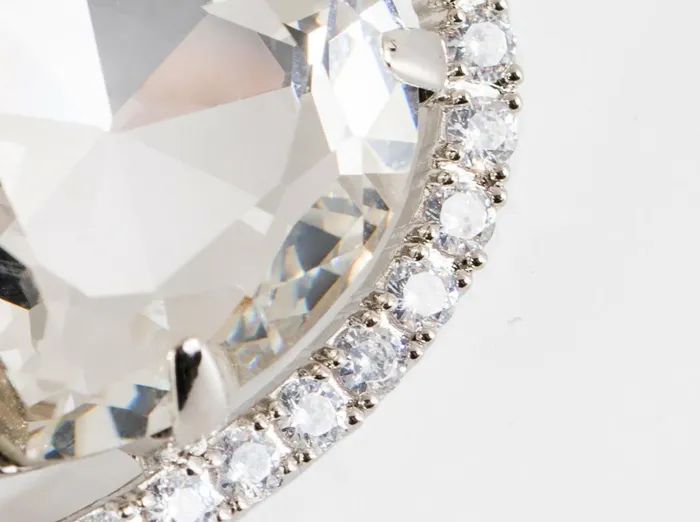 Women Piper Crystal Heart Earrings Nana Jacqueline Bridal