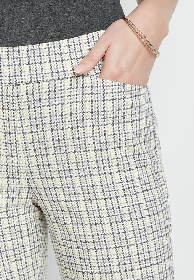 Women Plaid Bengaline Skinny Ankle Pant Maurices Bottoms