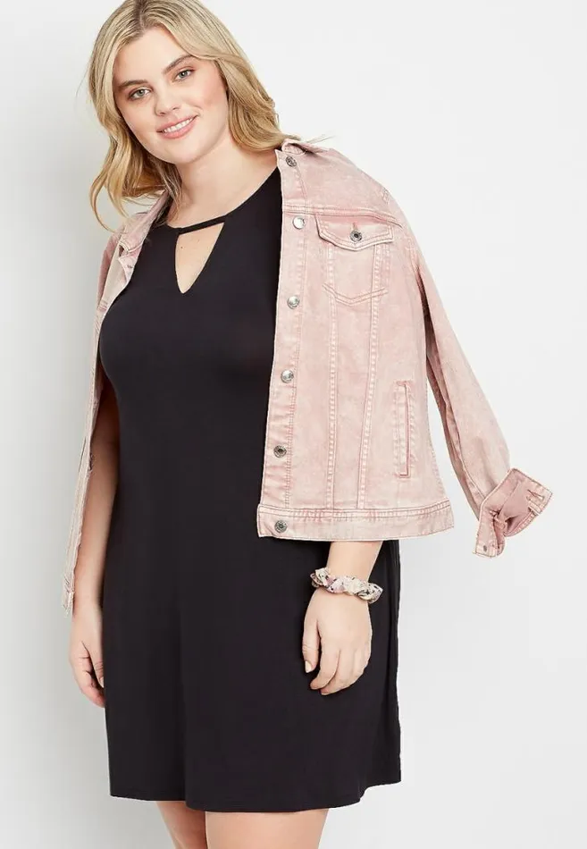 Women Plus Size 247 Keyhole Shift Dress Maurices Plus Dresses and Jumpsuits