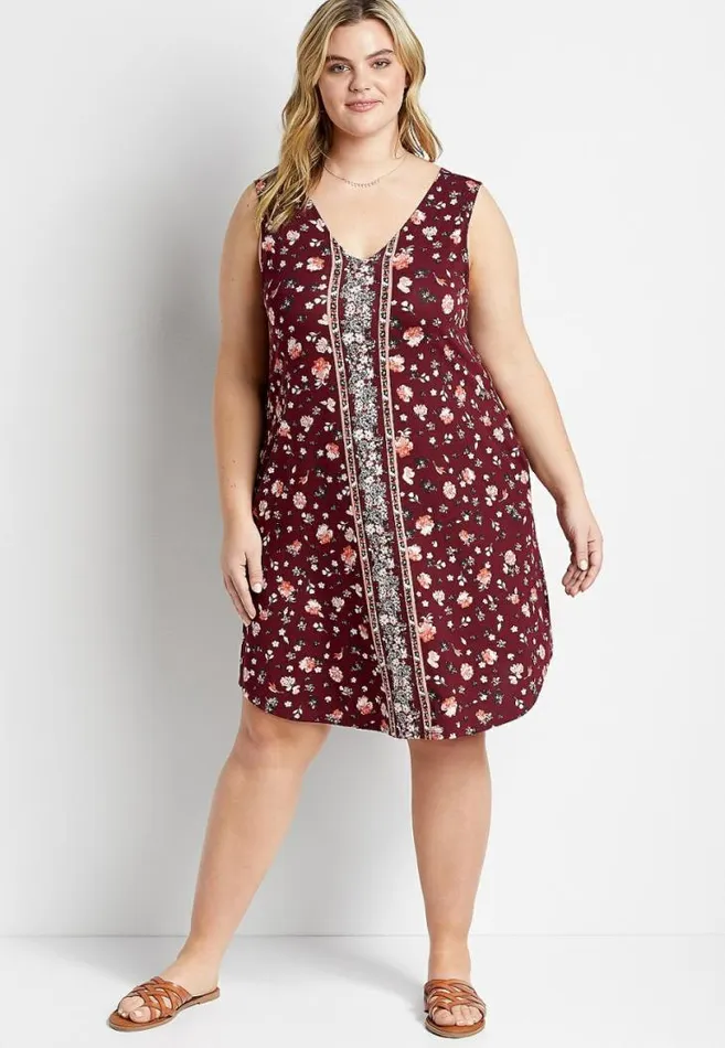 Women Plus Size 247 Red Floral Shift Dress Maurices Plus Dresses and Jumpsuits Women Plus Size 247 Red Floral Shift Dress Maurices Plus Dresses and Jumpsuits