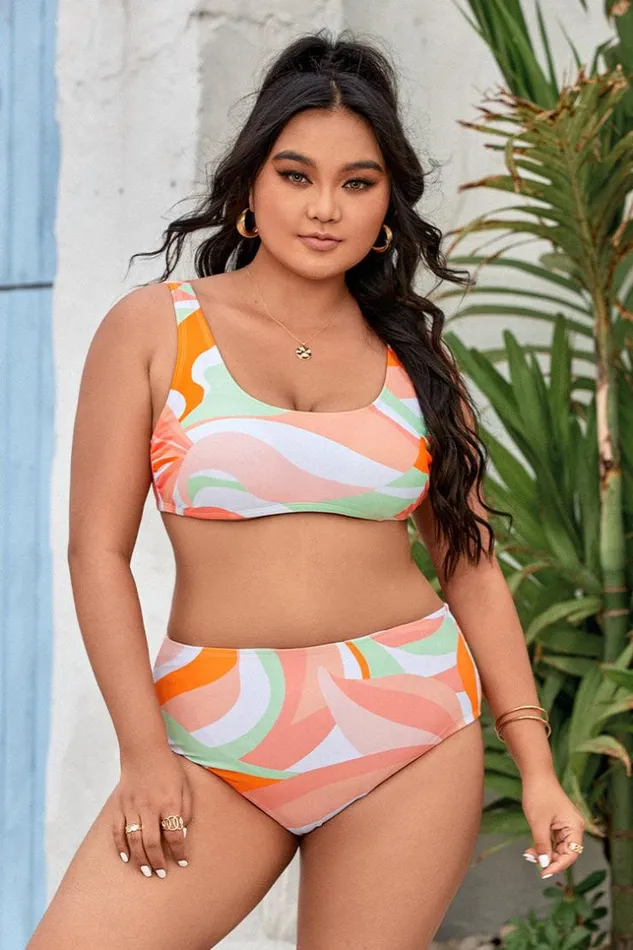 Women Plus Size and Curve Bikinis Cupshe Strawberry Fields Bralette Forever Plus Size Bikini Set Multicolor Women Plus Size and Curve Bikinis Cupshe Strawberry Fields Bralette Forever Plus Size Bikini Set Multicolor