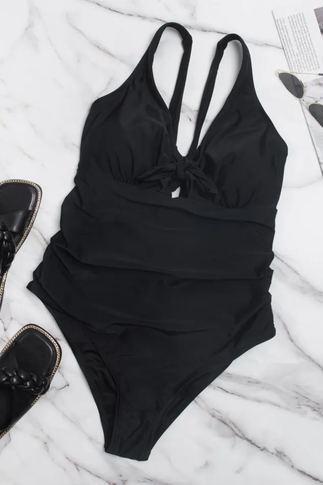 Women Plus Size and Curve Swimsuits Cupshe Midnight Flowers Bunny Tie Front Plus Size One Piece Swimsuit Black Women Plus Size and Curve Swimsuits Cupshe Midnight Flowers Bunny Tie Front Plus Size One Piece Swimsuit Black
