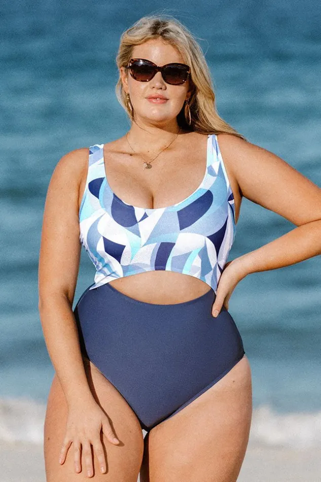 Women Plus Size and Curve Swimsuits Cupshe Modern Geo Cutout Round Neck Plus Size One Piece Swimsuit Multicolor Women Plus Size and Curve Swimsuits Cupshe Modern Geo Cutout Round Neck Plus Size One Piece Swimsuit Multicolor