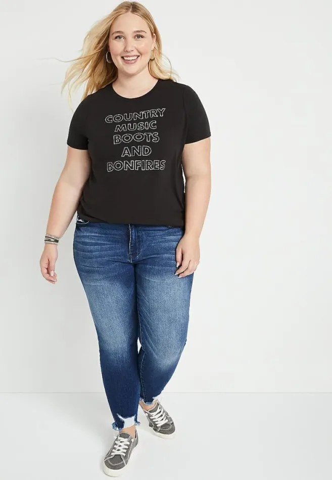 Women Plus Size Country Music Graphic Tee Maurices Plus Tops