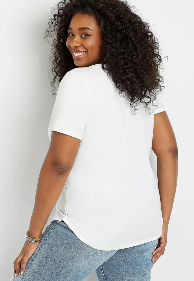 Women Plus Size Faith Can Move Mountains Graphic Tee Maurices Plus Tops