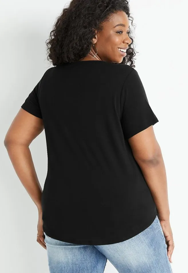 Women Plus Size Kiss Graphic Tee Maurices Plus Tops