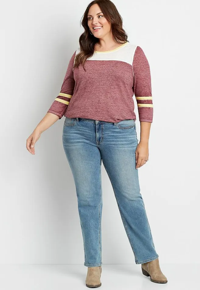 Women Plus Size M Jeans By Maurices Classic Straight Mid Rise Jean Maurices Plus Jeans