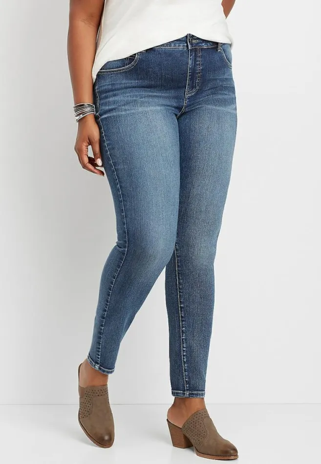Women Plus Size M Jeans By Maurices Everflex Super Skinny High Rise Stretch Jean Maurices Plus Jeans