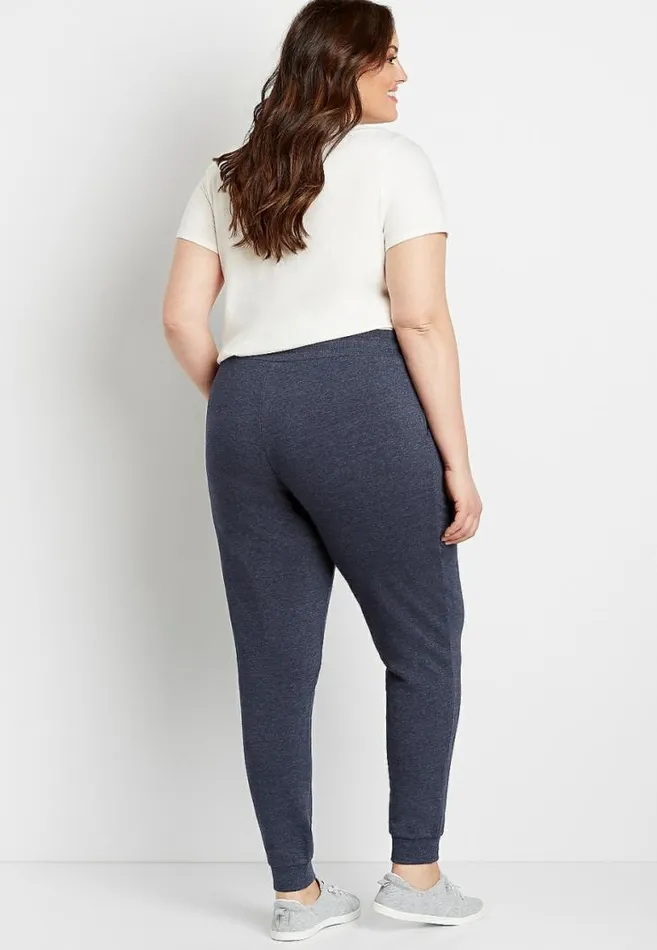 Women Plus Size Navy Jogger Pant Maurices Plus Bottoms