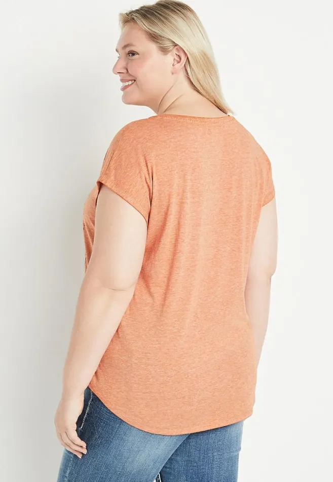 Women Plus Size Outdoor Scenery Graphic Tee Maurices Plus Tops