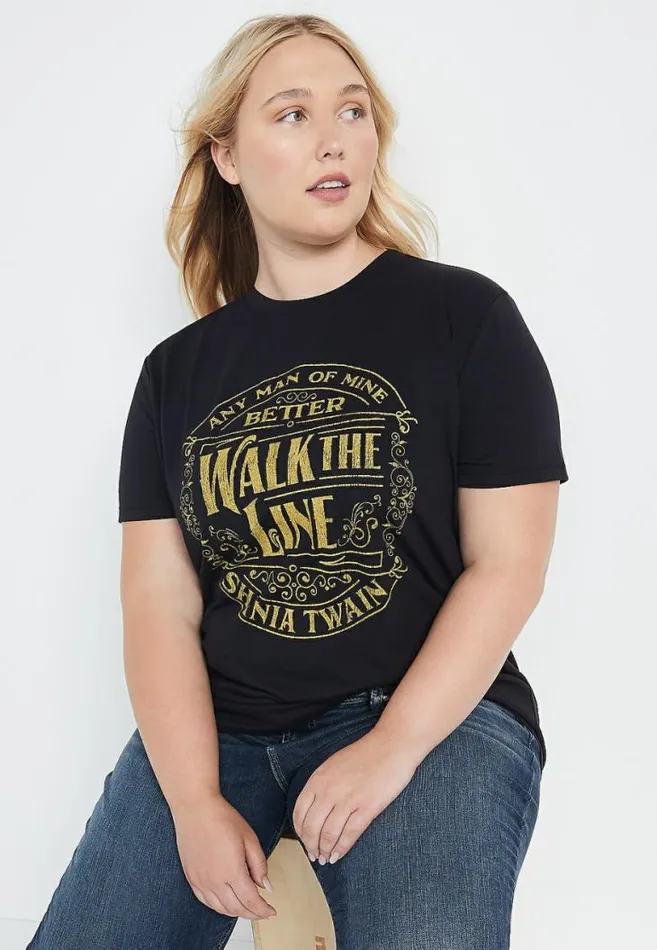 Women Plus Size Shania Twain Oversized Graphic Tee Maurices Plus Tops