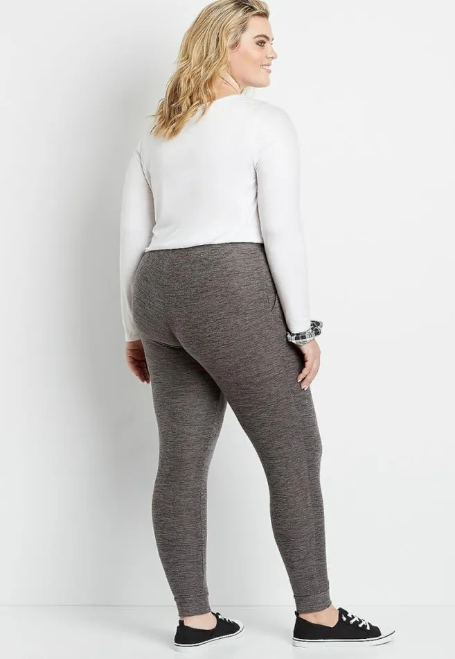 Women Plus Size Super Soft Cozy Jogger Pant Maurices Plus Bottoms