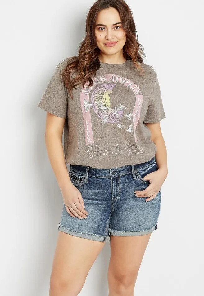 Women Plus Size Vigoss Medium Wash Fray Cuffed 6In Short Maurices Plus Bottoms Women Plus Size Vigoss Medium Wash Fray Cuffed 6In Short Maurices Plus Bottoms