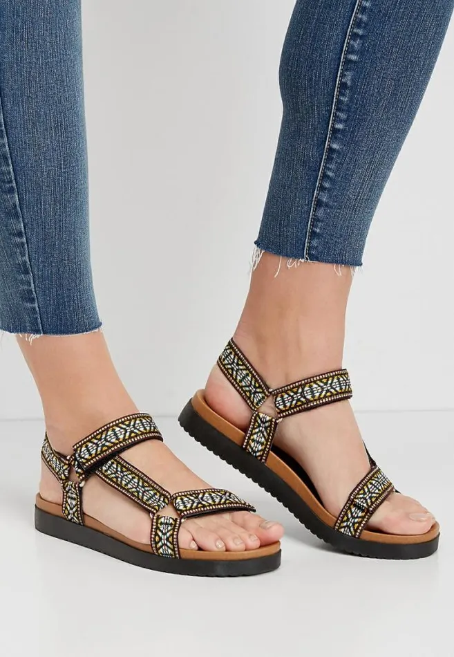 Women Polly Woven Strap Utility Sandal Maurices Sandals