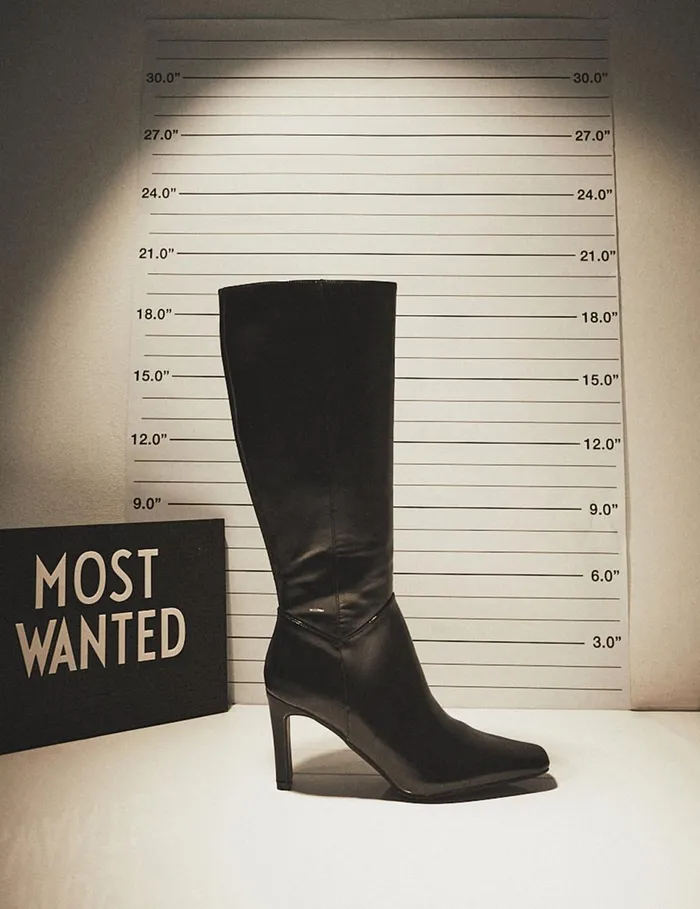 Women Pose Zip Up Knee High Block Heeled Boots Black Public Desire Long Boots Women Pose Zip Up Knee High Block Heeled Boots Black Public Desire Long Boots