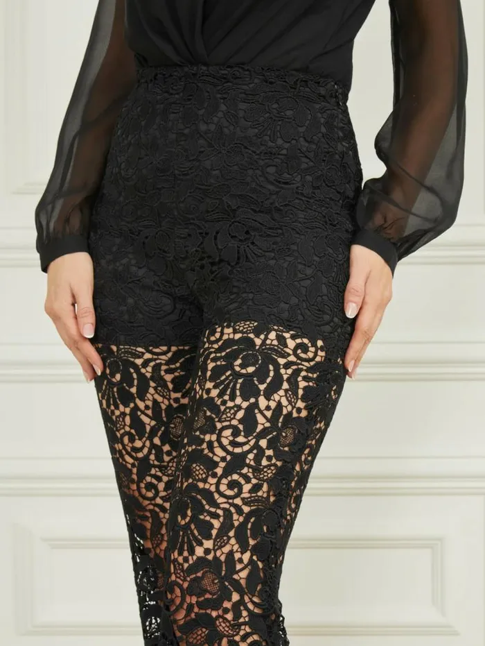 Women Primrose Lace Pant Black Marciano Bottoms Women Primrose Lace Pant Black Marciano Bottoms