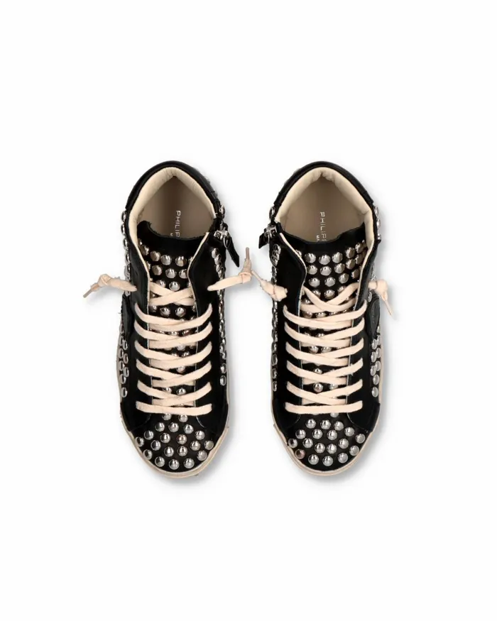Women Prsx Sneakers Black Shoes For Woman PM Philippe Model Paris Casual