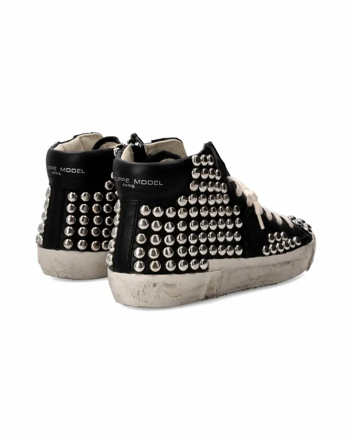 Women Prsx Sneakers Black Shoes For Woman PM Philippe Model Paris Casual