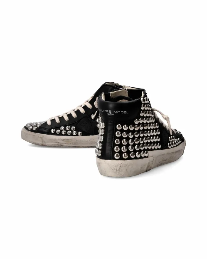 Women Prsx Sneakers Black Shoes For Woman PM Philippe Model Paris Casual