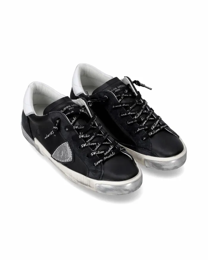 Women Prsx Sneakers BlackSilver Shoes Paris Philippe Model Paris Casual