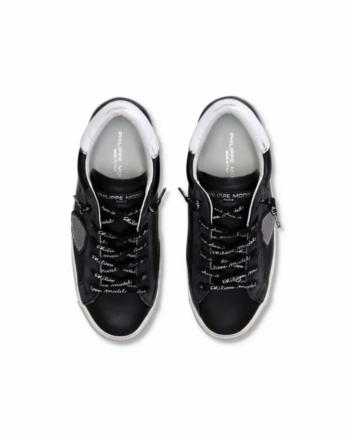 Women Prsx Sneakers BlackSilver Shoes Paris Philippe Model Paris Casual