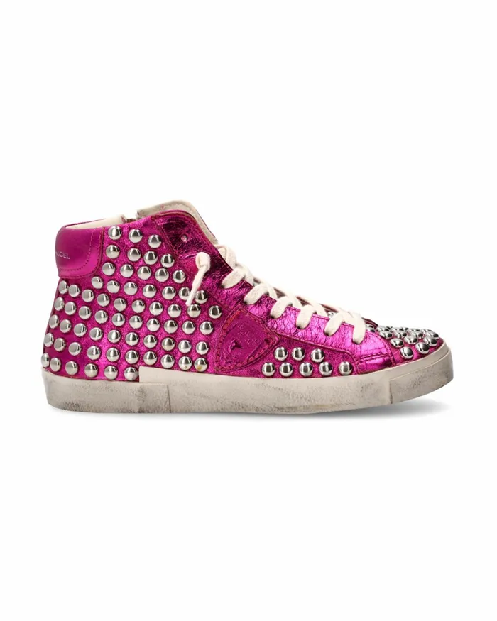 Women Prsx Sneakers Fuchsia Shoes Philippe Model Paris Casual