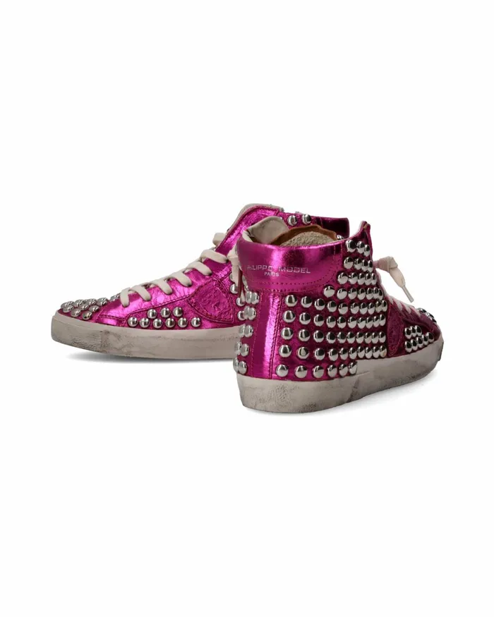 Women Prsx Sneakers Fuchsia Shoes Philippe Model Paris Casual