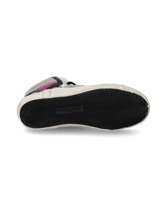 Women Prsx Sneakers SilverRose Shoes Philippe Model Paris High