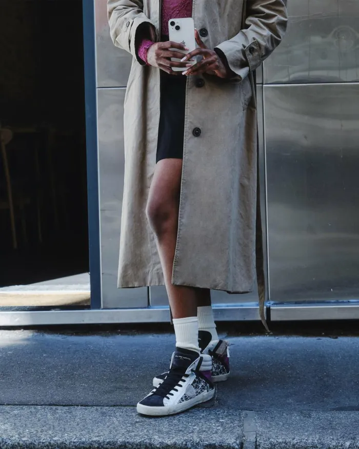 Women Prsx Sneakers SilverRose Shoes Philippe Model Paris High