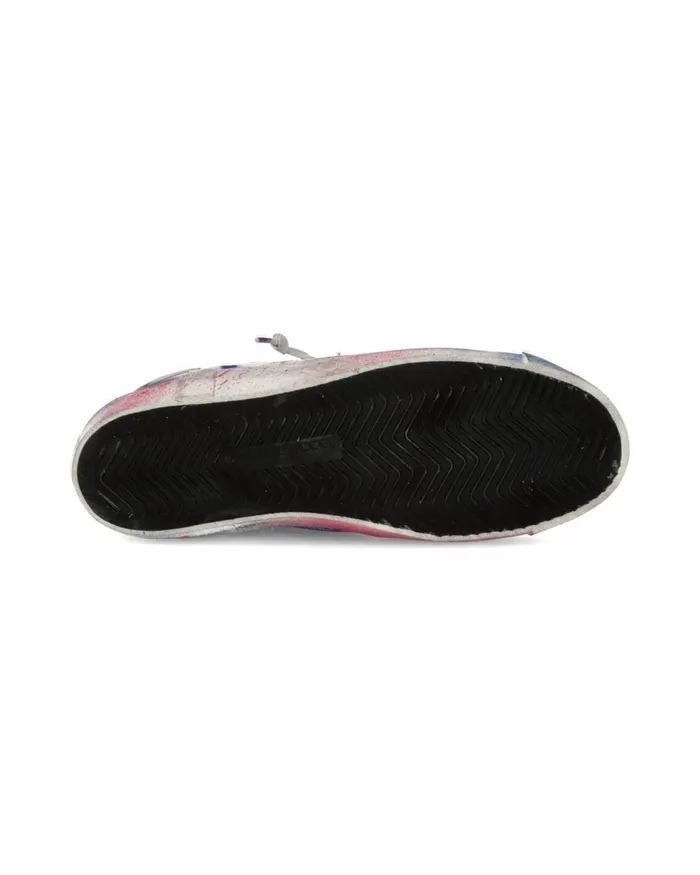 Women Prsx Sneakers White Blue Red Shoes Philippe Model Paris Casual