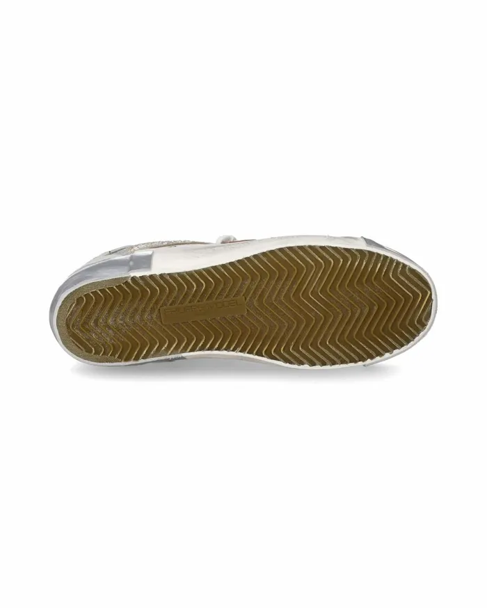 Women Prsx Sneakers WhiteSilver Casual Shoes Philippe Model Paris Casual